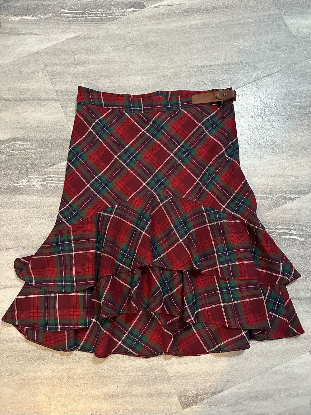 Ralph Lauren plaid tiered skirt size 6